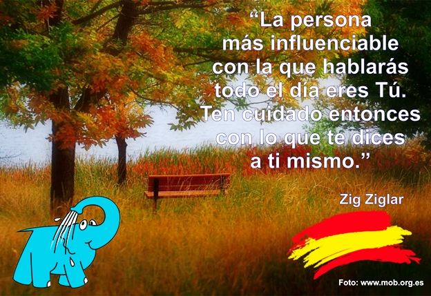 Una Enseñanza de Zig Ziglar sobre La Influencia, en La Frase del Día del Centro de lavado de coches Elefante Azul de Avilés